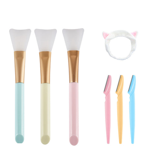 Silicone Face Mask Applicator Brush Set – 3PCS