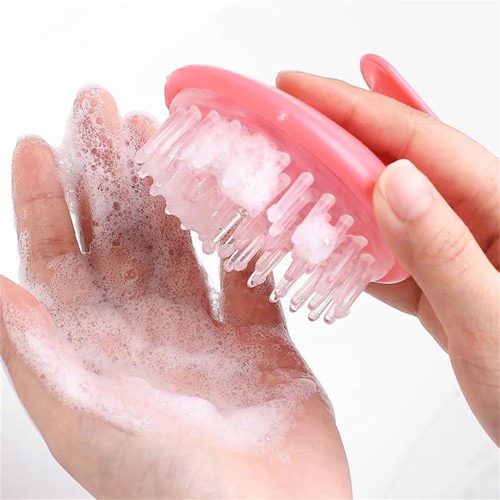 Silicone Scalp Massager Shampoo Brush for Hair Growth