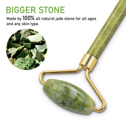 Jade Roller & Gua Sha Face Massage Set