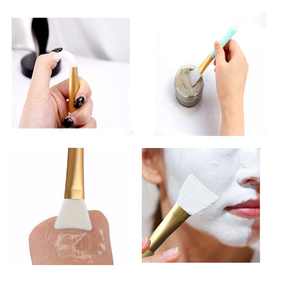 Silicone Face Mask Applicator Brush Set – 3PCS