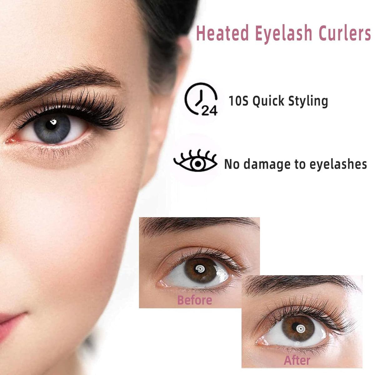 USB Rechargeable Heated Eyelash Curler