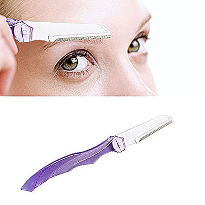 3PCS Folding Eyebrow Razor Kit with Travel Case